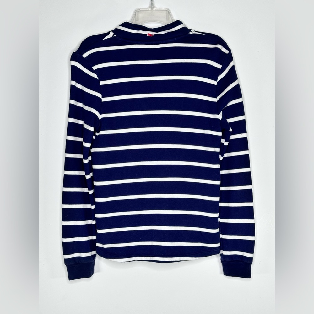Vineyard Vines Target Collab Blue Stripe Nautical Pullover Sweater Coastal Sz XS - Picture 3 of 9